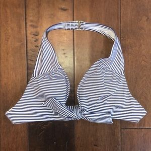 Target Blue & White Striped Bikini Top